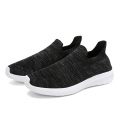 Wholesale new arrival fashion lightweight plain color fly knit slip on men's shoes in summer,shoes- for man,man shoe